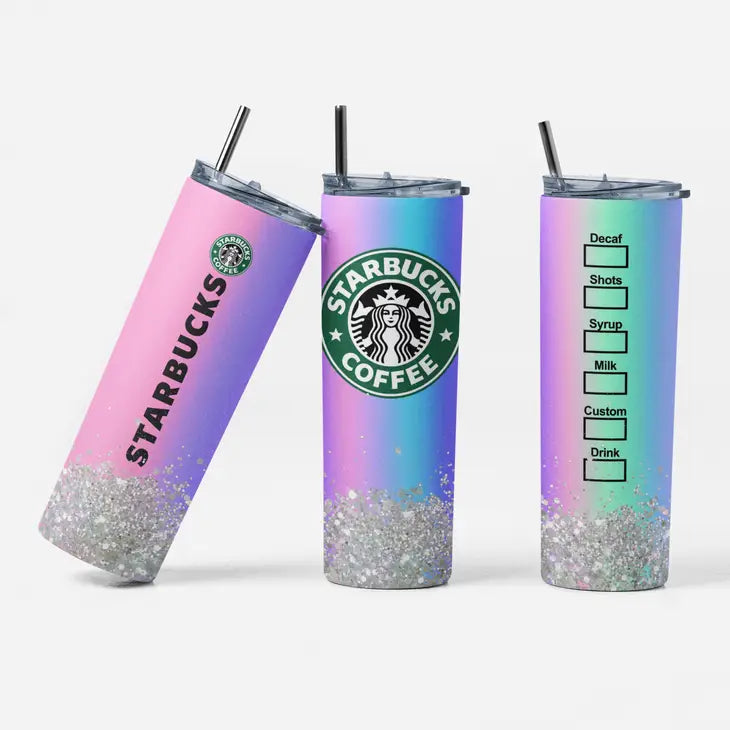 Starbucks Rainbow Glitter Tumbler 20 oz – The Blend Roaster